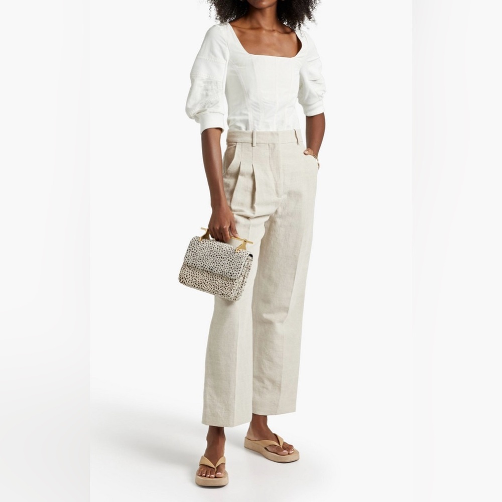 BY MALENE BIRGER- Mélange woven straight-leg pants